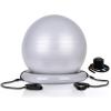 Exercise Ball Chair with Resistance Bands, Home Office Yoga Ball Stability Base Kits for Fitness Pregnancy Physical Therapy, 55 65 75cm Balance Ball Posture Chair(Gray,Diameter 65cm(25 3/5 inch)) view 1