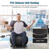 Exercise Ball Chair with Resistance Bands, Home Office Yoga Ball Stability Base Kits for Fitness Pregnancy Physical Therapy, 55 65 75cm Balance Ball Posture Chair(Purple,Diameter 75cm(29 4/8 inch)) view 4
