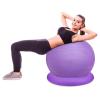 RENLXFI Purple Ergonomic Office Chair Yoga Ball, Anti Burst Inflatable Balance Balls & Base & Bands Kit 21 25 29 Inch, Birthing Bouncy Ball Chair, Includes Air Pump(Diameter 75cm(29 4/8 inch)) view 1
