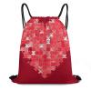 BTCOWZRV Drawstring Backpack Love Puzzle Drawstring Bags Gym Bags for Men Women Draw String Bags Yoga Cinch Bag