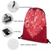 BTCOWZRV Drawstring Backpack Love Puzzle Drawstring Bags Gym Bags for Men Women Draw String Bags Yoga Cinch Bag view 3