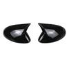 Compatible For Alfa Romeo Stelvio 2017-2023 Car Rearview Side Mirror Cover Wing Cap Exterior Sticker Door Rear View Case Trim Carbon Fiber(Gloss Black) view 1