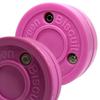 Green Biscuit Hockey Pucks 2 Pack Passer - Street Hockey Puck - Pink | Off-Ice Stickhandling and Passing Puck view 1