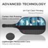 KUAVETO Carbon Fiber Pickleball Paddles Set, All The DIY Fun You can Have with Boat-BL486 Pattern Custom Made Honeycomb Polymer Core- Includes 2 Paddles, 4 Balls, and a Carry Bag view 4