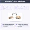 Bike Brake Pads sintered Will Perfectly fit SRAM Maven, bc800 3d500, 120g 3b039. The Bicycle Replacement Part for OEM Brakes for high Braking Power and Quiet Stops. view 2