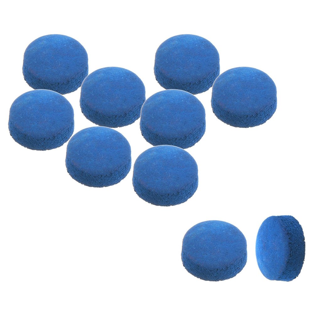 PATIKIL 12mm Dia Pool Cue Tips, 10 Pack Pool Billiard Cue Tips Pool Stick Replacement Tips Pool Stick Tips Snooker Cue Tips, Blue