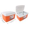 Aqur2020 8L Insulated Portable Cooler, Efficient Warm Cold Insulation Cooler Box for Camping Picnic Beach Drink Beverage Fishing, Made of Premium Plastic Material (Orange), Aqur2020b948w52nxq-13 view 2