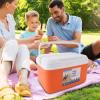Aqur2020 8L Insulated Portable Cooler, Efficient Warm Cold Insulation Cooler Box for Camping Picnic Beach Drink Beverage Fishing, Made of Premium Plastic Material (Orange), Aqur2020b948w52nxq-13 view 3