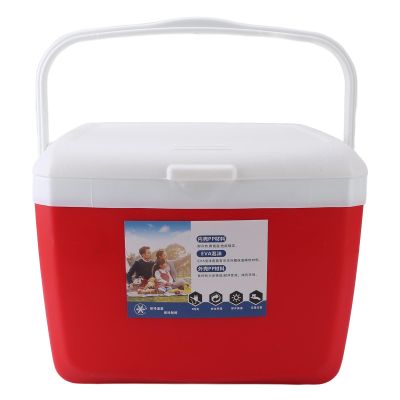 Aqur2020 Insulated Portable Cooler Box, Outdoor Cooler with Heavy Duty Carry Handle, 13L Capacity, Airtight Lid, for Picnics Camping Fishing BBQ Beach (Red), Aqur20201wy2rbmuan-11