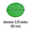 Fluorescent Air Hockey Pucks 3.25-Inch (82mm)  Set of 2  7mm Thick  High Visibility for Standard & Commercial Tables view 3