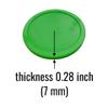 Fluorescent Air Hockey Pucks 3.25-Inch (82mm)  Set of 2  7mm Thick  High Visibility for Standard & Commercial Tables view 4