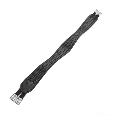 Alomejor Chafeless Girth Anti Slip PU Leather Training Competition Curved Contoured Horse Girth with Frictionless Design for Dressage (100CM)