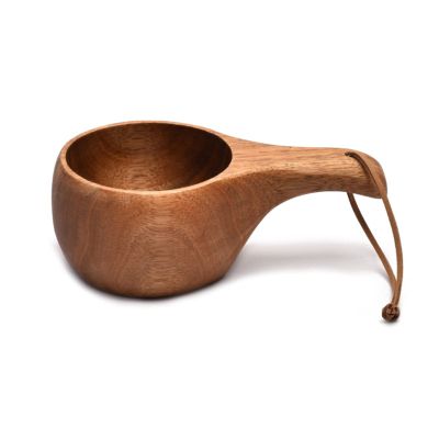 210ml Outdoor Wood Cup Kuksa Camping Mug Coffee Milk Cups Mugs Acacia-Wood Drinkware Bushcrafts Artifact Kitchen