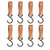 ZHIZHOUNEY 8Pcs/Set Multifunctional S Hook for Hanging PU Leather S Hook No Drillings Hanging Hook Set Leather Belt with Hook view 1