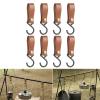 ZHIZHOUNEY 8Pcs/Set Multifunctional S Hook for Hanging PU Leather S Hook No Drillings Hanging Hook Set Leather Belt with Hook view 2