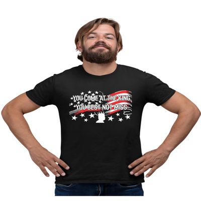 5X-Large Black Mens You Come at The King You Best Not Miss T-Shirt