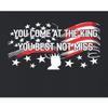5X-Large Black Mens You Come at The King You Best Not Miss T-Shirt view 4