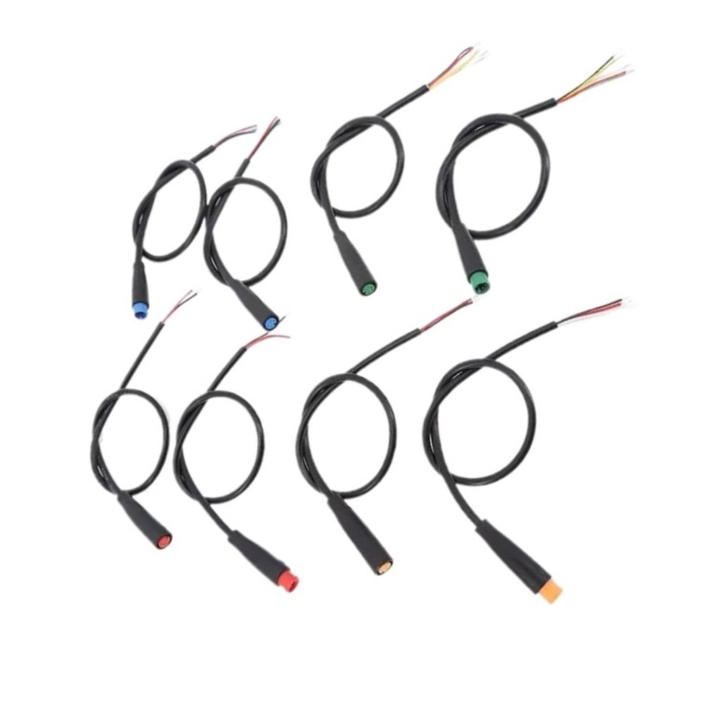 6mm M6 2/3/4/5 Pin Core Male Female Julet Electric Ebike Butt p/lug Power Cable Connector Waterprof Scooter Brake Signal(1pcs Female,3P)
