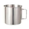 Camping Cup Stainless Steel Pot Portable Water Mug Cup With Foldable Handle 330 500ml Camping Hiking Mug Beer-Cup view 1