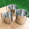 Camping Cup Stainless Steel Pot Portable Water Mug Cup With Foldable Handle 330 500ml Camping Hiking Mug Beer-Cup view 3