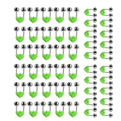 Aliagle Fishing Bells for Rods - Extra Loud Dual Alert Alarm Clips for Fishing Rods, Types of Fishing (50Pcs)