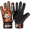Arsh Sports Soccer Goalie Gloves for Kids,Goalkeeper Gloves for Youth Boys Girls 4MM Latex Palm,Anti Slip,Super Gip Double Wrist Protection (Black-Orange, Size 8 Suitable for Size M-L Adult) view 1