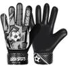 Arsh Sports Soccer Goalie Gloves for Kids,Goalkeeper Gloves for Youth Boys Girls 4MM Latex Palm,Anti Slip,Super Gip Double Wrist Protection (Black-Silver, Size 2 Suitable for 4 to 5 Year Old) view 1