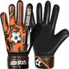 Arsh Sports Soccer Goalie Gloves for Kids,Goalkeeper Gloves for Youth Boys Girls 4MM Latex Palm,Anti Slip,Super Gip Double Wrist Protection (Black-Orange, Size 6 Suitable for 13 to 15 Years Old) view 1