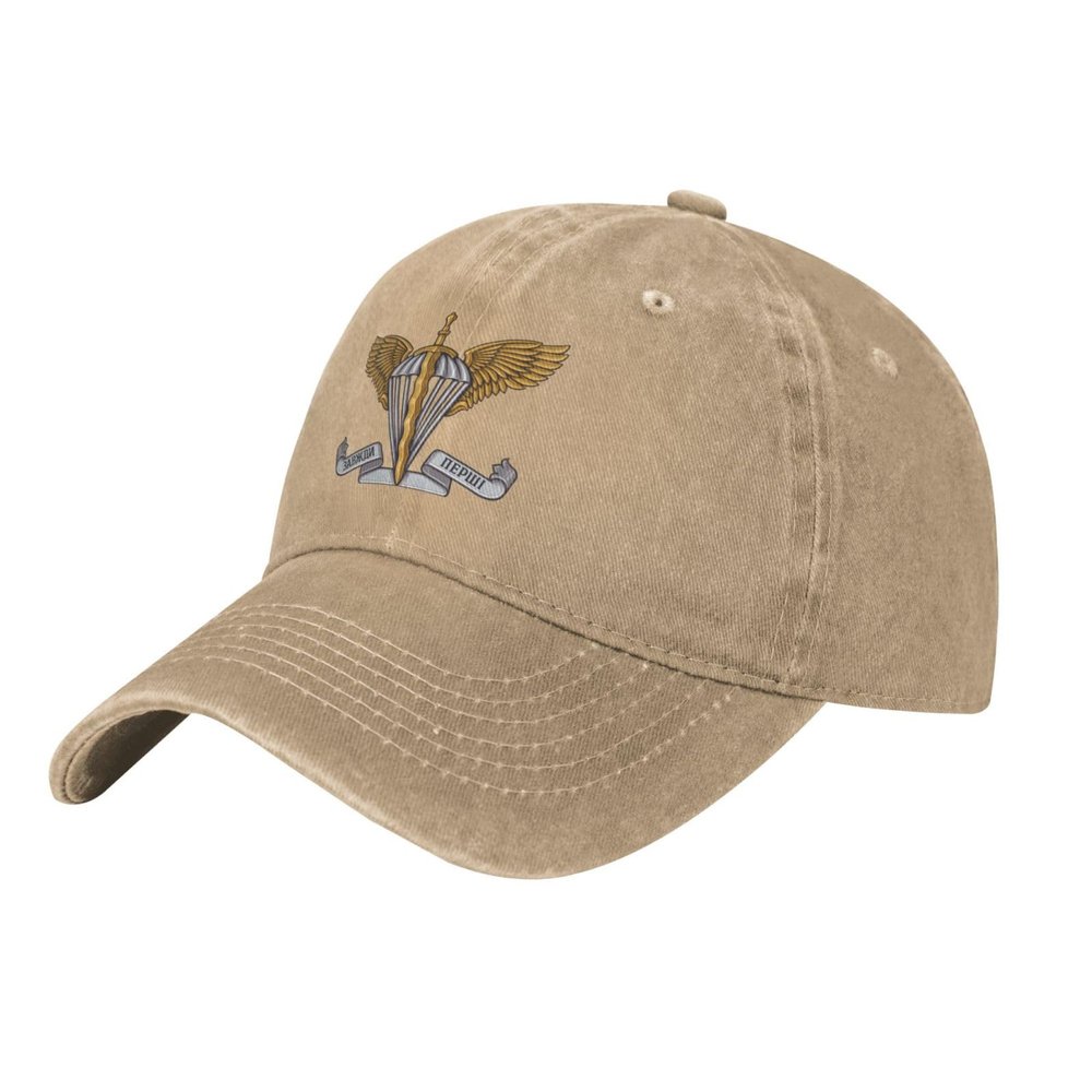 BUECDHYEI Ukrainian Air Assault Forces Denim Trucker Hat Baseball Cap for Men Or Women Cowboy Natural