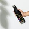 FLASK Sports Water Bottle - 17oz (500ml), Leak Proof - Stainless Steel Gym & Sport Bottles for Men, Women & Kids - Double Walled, Insulated for hot and cold liquids Thermos, Metal Canteen view 2