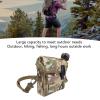 Outdoor Military Style Water Canteen, 1.5L Portable Camping Bottle with Waist Bag, Multi-Functional Flat Design for Bushcraft Gear view 2