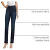 Gloria Vanderbilt Ladies' Amanda Stretch Denim Tapered Leg Jean Sizes 4-18 Short Length - 29, Scottsdale Blue view 3