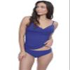 Profile by Gottex Solid Indigo V-Neck Surplice Tankini Bathing Suit Top with Soft Cups and Adjustable Straps view 2