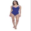 Profile by Gottex Solid Indigo V-Neck Surplice Tankini Bathing Suit Top with Soft Cups and Adjustable Straps view 3
