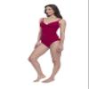 Profile by Gottex Solid Raspberry Red V-Neck Surplice Tankini Bathing Suit Top with Soft Cups and Adjustable Straps view 4