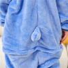 Kafferin Unisex Stitch Pajamas Flannel One Piece Casual Loose Hoodie Cosplay Jumpsuits Animal Blue, 8-10 Years view 2