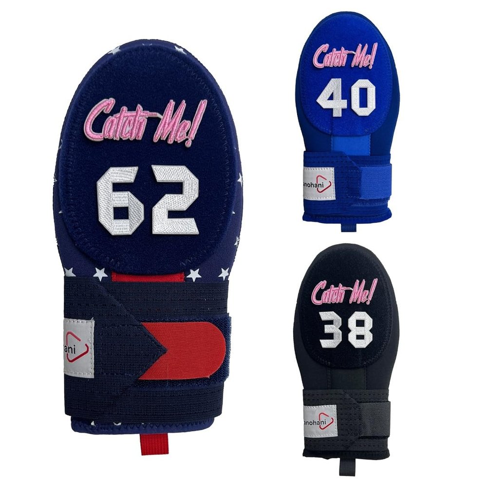 Baseball Sliding Mitt with Custom Number, Personalized Softball Sliding Glove, Baserunner Protection for Youth Adult, 3 Color Choices and 2 Sizes