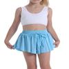 1 Pack Butterfly Flowy Shorts Skirts for Girls Tennis Cheer Stuff Athletic Preppy Running Sports Skirt for Teen (Light Blue, S) view 1