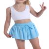 1 Pack Butterfly Flowy Shorts Skirts for Girls Tennis Cheer Stuff Athletic Preppy Running Sports Skirt for Teen (Light Blue, S) view 4