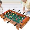 Table Soccer Educational Game, Portable Wood Football Set 360 Degree Rotation for Children Over 2 Years Old Playroom (Original Wood Color) view 3