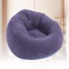 Yosoo Inflatable Lounge Chair Premium PVC Portable Folding Sofa, Soft Flocking Material, Resting and Sleeping Couch for Outdoor Camping and Picnics (Dark Blue) view 2