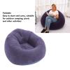 Yosoo Inflatable Lounge Chair Premium PVC Portable Folding Sofa, Soft Flocking Material, Resting and Sleeping Couch for Outdoor Camping and Picnics (Dark Blue) view 4