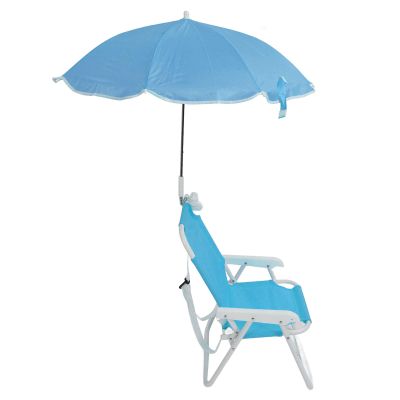 Beach Chair with Umbrella, Folding Portable Children Camping Chairs, Folding Beach Chairs for Adults Kids with Canopy Shade, Outdoor Lawn Sand Chair with Umbrella for Picnics