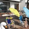 Beach Chair with Umbrella, Folding Portable Children Camping Chairs, Folding Beach Chairs for Adults Kids with Canopy Shade, Outdoor Lawn Sand Chair with Umbrella for Picnics view 4