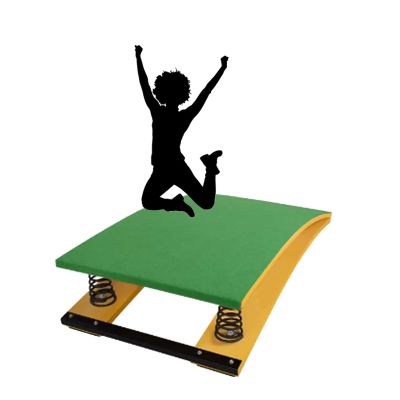 GMBAYUE Gymnastics Springboard, Portable Curved Spring Board, Training Springboard with Rubber Anti-Slip Mat Base, for Gymnastics Training, Home, Pool and Outdoor Exercise(Green,50x80cm(20x31.5in))