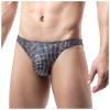 Hot Men's Thong G-String Underwear Glitter-adorned Men's Shimmered Thong G-String Jockstrap Underwear Black view 3
