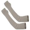 Arm Warmers Glove Long Fingerless Gloves Arm Warmers Crochet Loose Glove for Girls Women (Grey, One Size) view 1