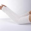 Arm Warmers Glove Long Fingerless Gloves Arm Warmers Knitted Crochet Loose Glove for Girls Women (White, One Size) view 2