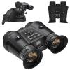 SKIOVEMI Head-Mounted Night Vision Goggles for Adults, 3D VR Night Vision Binoculars, Include 2 * 32GB Card to Save 3D Photos/Videos, 6X Digital Zoom view 1