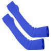 Arm Warmers Glove Long Fingerless Gloves Solid Knittted Arm Warmers Crochet Loose Glove for Girls Women (Blue, One Size) view 1